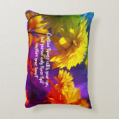 後を追ハートフラワー感動的の引用文  アクセントクッション (裏面(縦))