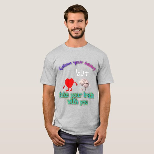 後を追ハートメンズの基本Tシャツ Tシャツ (正面フル)