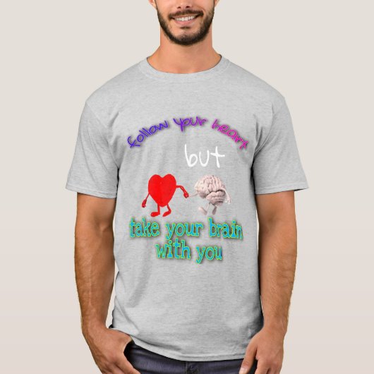 後を追ハートメンズの基本Tシャツ Tシャツ (正面)