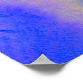 後を追ハート引用文-抽象芸術絞り染めポスター ポスター (角)