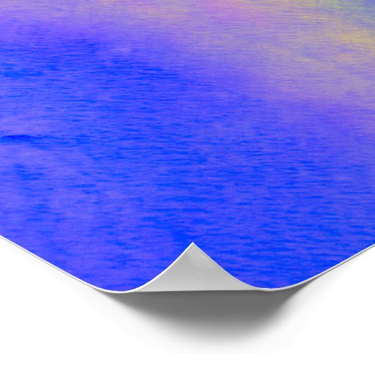 後を追ハート引用文-抽象芸術絞り染めポスター ポスター (角)