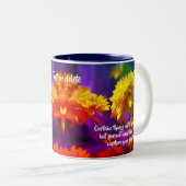 後を追ハート感動的引用文 ツートーンマグカップ (正面右)