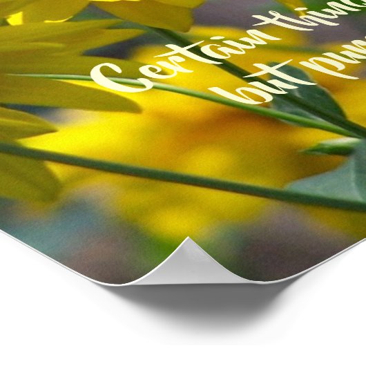 後を追ハート感動的引用文 ポスター (角)