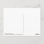 後を追ハート空感動的空 ポストカード (裏面)