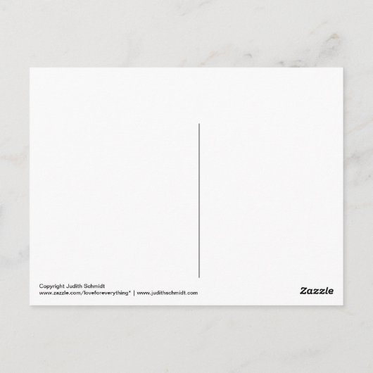 後を追ハート空感動的空 ポストカード (裏面)