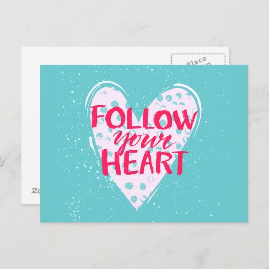 後を追ハート2 ポストカード (正面/裏面)