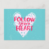 後を追ハート2 ポストカード (正面)