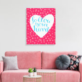 後を追ハート3 キャンバスプリント (インサイチュ (リビング))