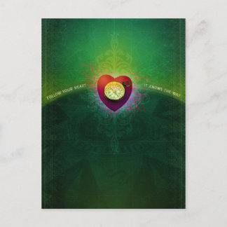 後を追ハート（はがき） ポストカード