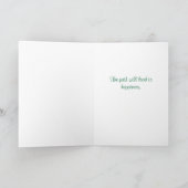 後を追ハート – グリーティングカード (内部)