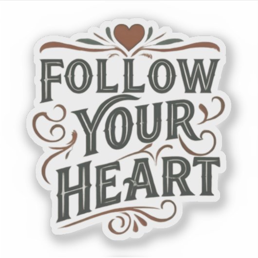 後を追ハート シール (正面)