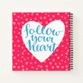 後を追ハート ノートブック (裏面)