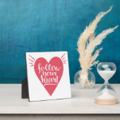 後を追ハート フォトプラーク (インサイチュ)