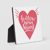 後を追ハート フォトプラーク (正面)