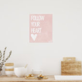 後を追ハート ポスター (キッチン)