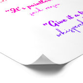 後を追ハート ポスター (角)