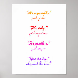 後を追ハート ポスター