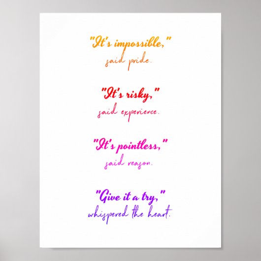 後を追ハート ポスター (正面)