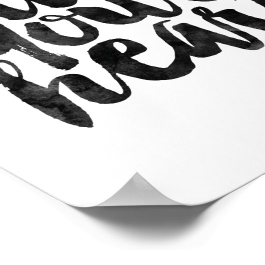 後を追ハート ポスター (角)