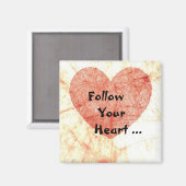 後を追ハート マグネット (正面/裏面)