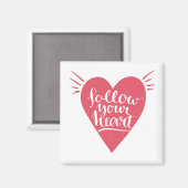 後を追ハート マグネット (正面/裏面)