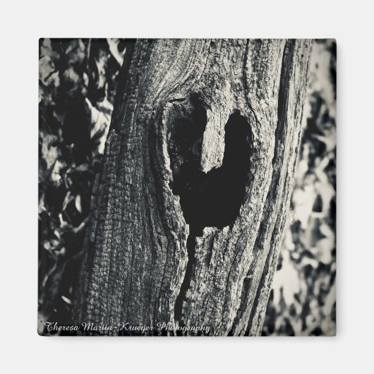 「後を追ハート」マグネット マグネット (正面)