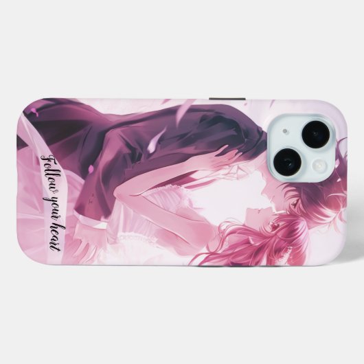 後を追ハート Case-Mate iPhoneケース (裏面 (横))