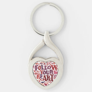 後を追ハート- Twisted Heart Keychain キーホルダー