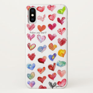 後を追ハートiphone X Universal iPhone X ケース