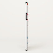 後を追ハートiphone X Universal Case-Mate iPhoneケース (裏面/右)