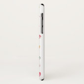 後を追ハートiphone X Universal Case-Mate iPhoneケース (裏面/左)