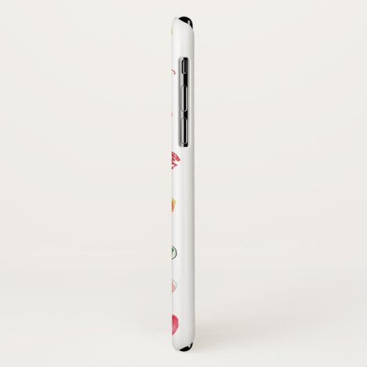 後を追ハートiphone X Universal Case-Mate iPhoneケース (裏面/左)