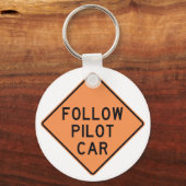 後を追パイロット キーホルダー (正面)