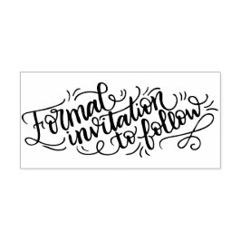 後を追フォーマル招待 ラバースタンプ