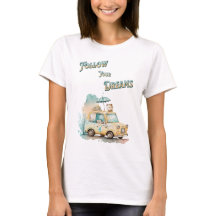 後を追夢かわいい旅行車