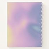 後を追夢のグラデカラフルィオやる気を起こさせる ノートブック (裏面)