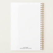 後を追夢の名パーソナライズされた前 プランナー手帳 (裏面)