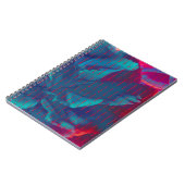 後を追夢の引用文カラフル花 ノートブック (左側)