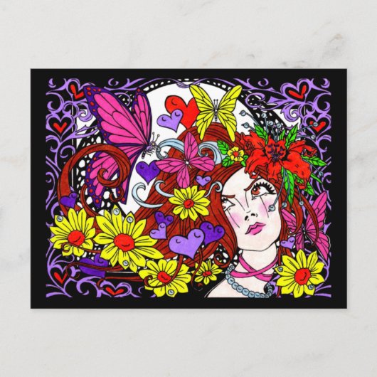 後を追夢の葉書 ポストカード (正面)