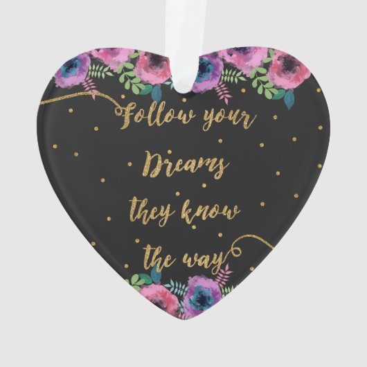 「後を追夢を知っている」引用文 オーナメント (裏面)