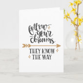 後を追夢を見る カード (黄色い花)