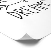 後を追夢アローやる気を起こさせる引用文 ポスター (角)