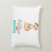 後を追夢キツネ アクセントクッション (裏面(縦))