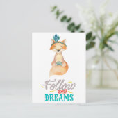 後を追夢キツネ ポストカード (スタンド正面)