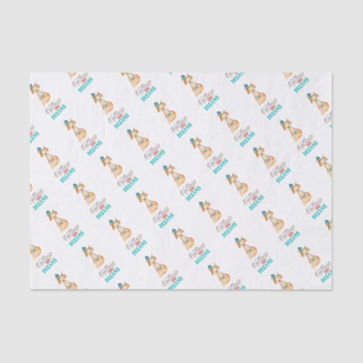 後を追夢キツネ 薄葉紙 (正面)