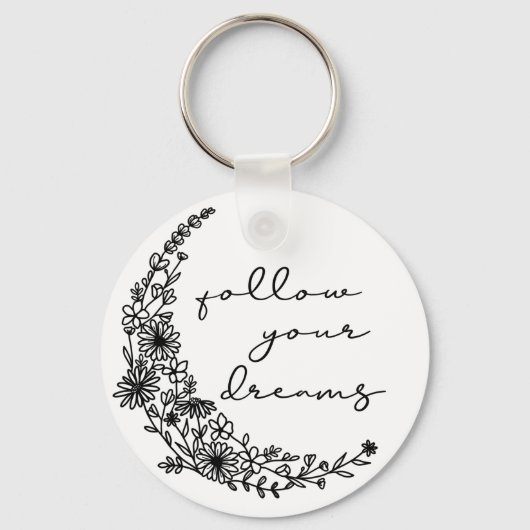 後を追夢フローラムーン キーホルダー (正面)