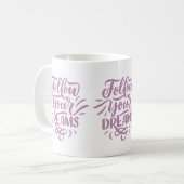 後を追夢マグ コーヒーマグカップ (正面左)