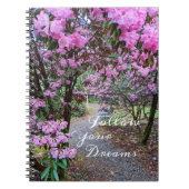 後を追夢引用文ガーデンパス ノートブック (正面)