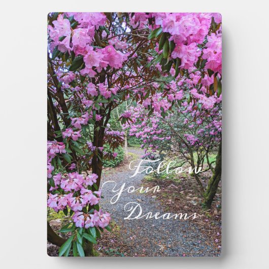 後を追夢引用文ガーデンパス フォトプラーク (正面)