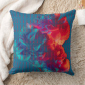 後を追夢引用文花カラフルアクセント クッション (ブランケット)